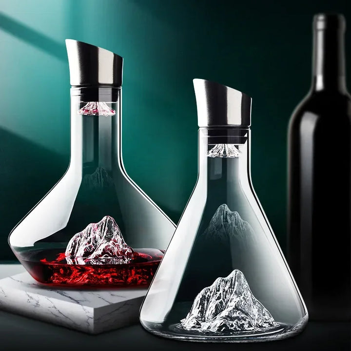 Kalsten | 1500ml Iceberg Decanter Creative lead-free crystal material luxury high-quality home red wine wine distributor decanter wine jug