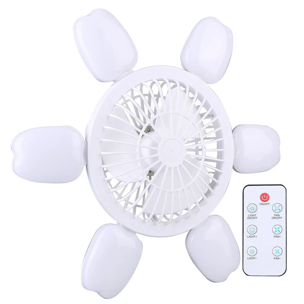Silent Adjustable Remote Control Ceiling Foldable Fan Lamp | Kalsten