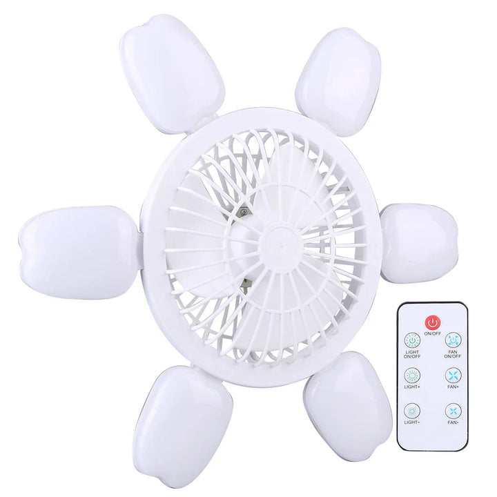 Silent Adjustable Remote Control Ceiling Foldable Fan Lamp | Kalsten
