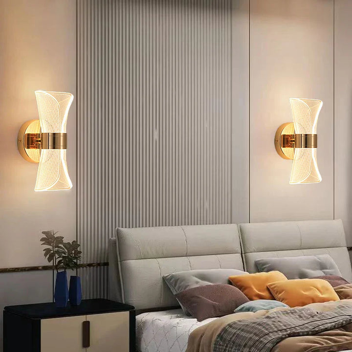 Luxury LED Acrylic Wall Lamp - Exquisite Illumination for Bedroom and Living Room | Kalsten