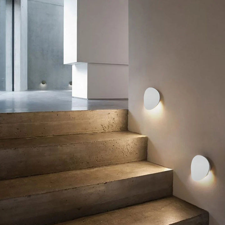 Modern LED Wall Lamp – Minimalist Round Design for Bedroom, Balcony, and TV Background Decoration | Kalsten