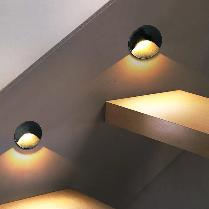 Kalsten | Modern waterproof IP65 LED recessed wall lamp for outdoor lighting - 3W embedded step & staircase balcony portal light