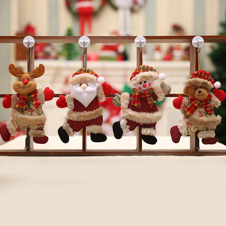 Christmas Tree Ornament Set – Christmas Decoration with Santa Claus, Reindeer, and Snowman | Kalsten