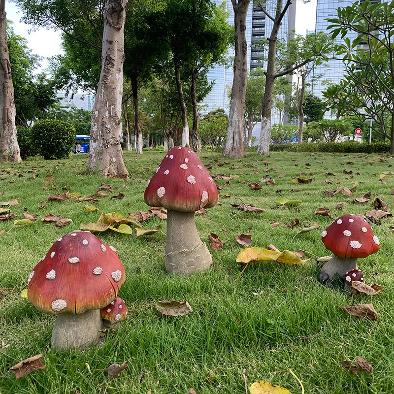 Outdoor Fairy Mushroom Resin Garden Decor | Kalsten