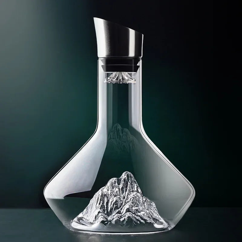 Kalsten | 1500ml Iceberg Decanter Creative lead-free crystal material luxury high-quality home red wine wine distributor decanter wine jug