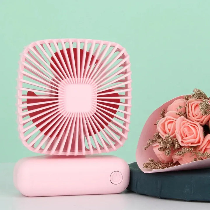 Mini Handheld USB Fan: Portable Three-Speed Cooling for Car, Home, Office, and Outdoor Use - Quiet and Simple Design | Kalsten