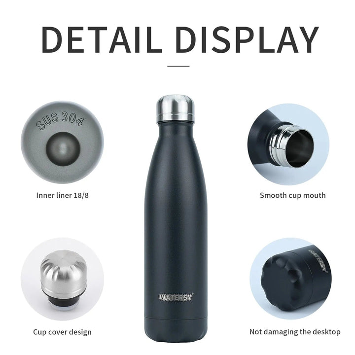 500 ml stainless steel bottle with vacuum insulation | Kalsten