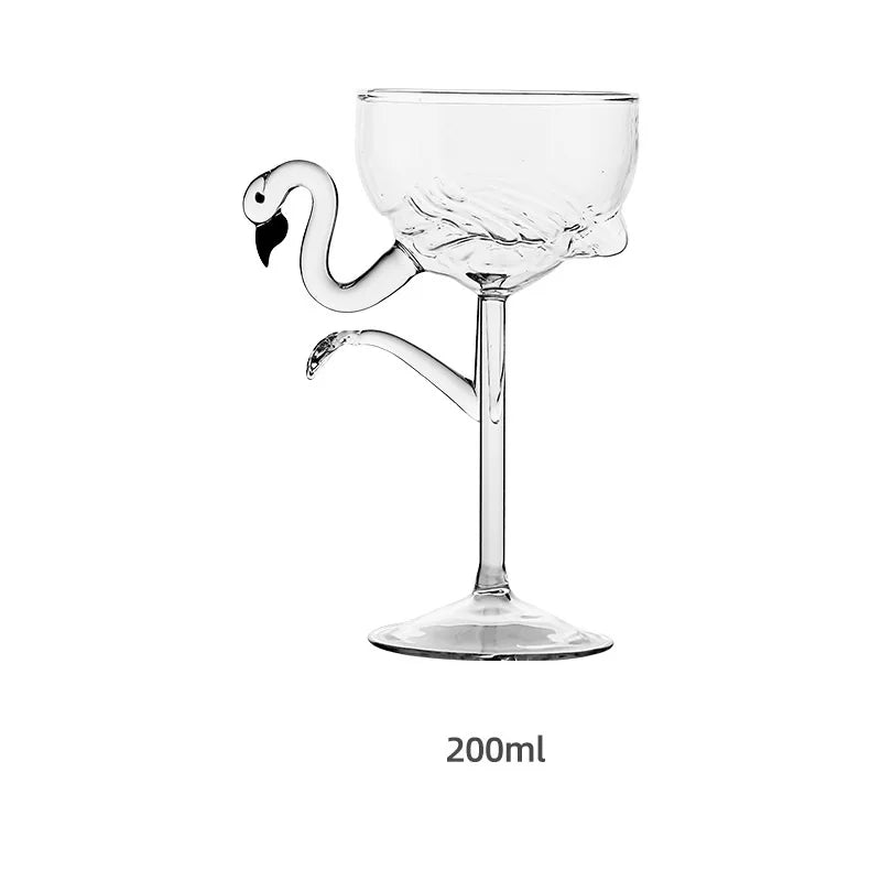Pink Flamingo Cocktail Glasses
