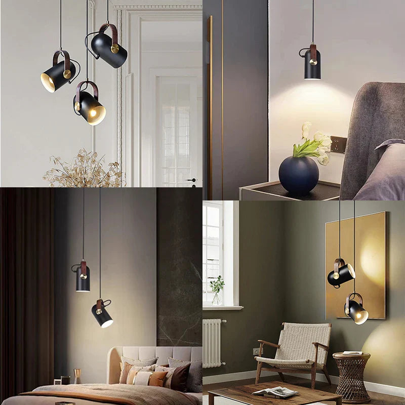 Modern Rotatable Pendant Light – Adjustable Metal Hanging Lamp for Bedroom, Living Room, Dining Room, or Kitchen | Kalsten