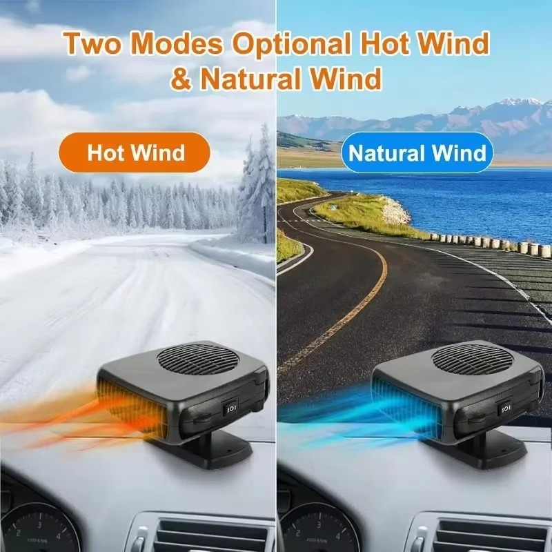 Kalsten | Portable Car Heater and Defroster, 2-in-1 Heating and Cooling Fan for Windshield and Cab