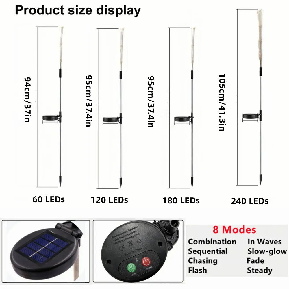 LED Solar Firework Fairy Outdoor Pathway Lights | Kalsten