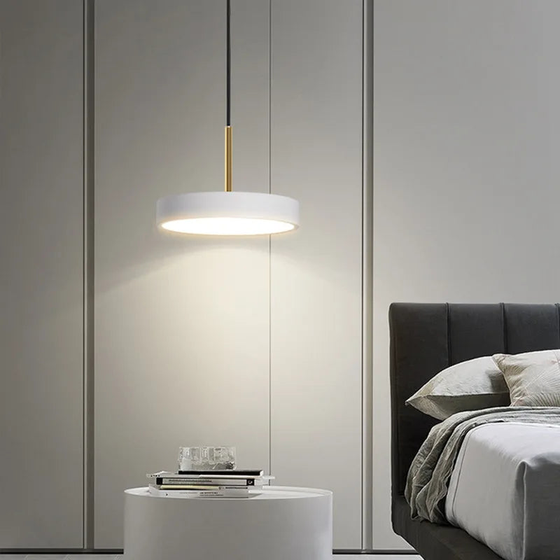Modern LED Pendant Light – 23/30cm Disc Hanging Lamp for Bedroom, Living Room, Office, and Aisle – Dimmable LED Ceiling Light | Kalsten