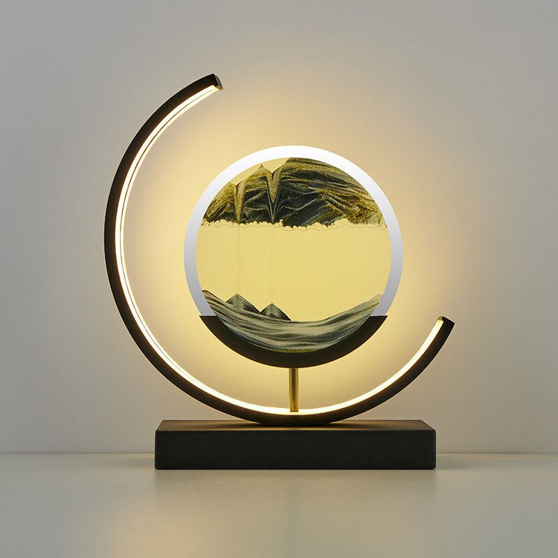 Table Lamp Modern LED Sand Art Light | Kalsten