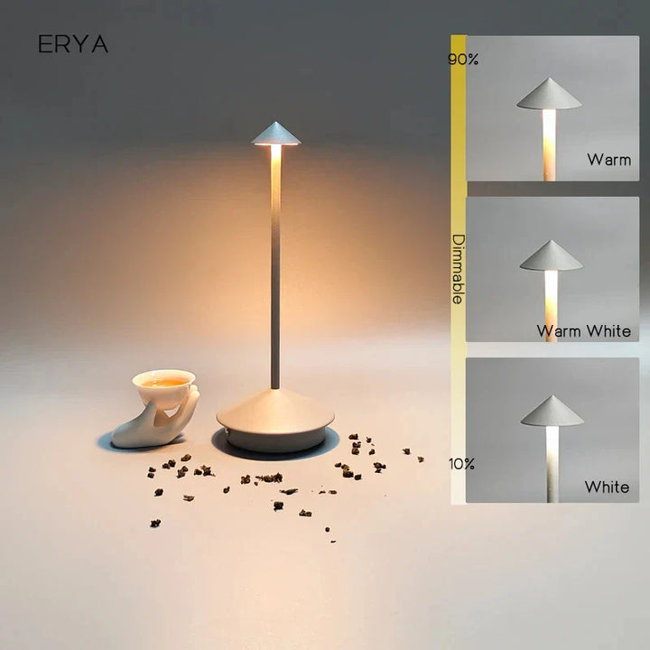 Rechargeable Table Lamp Creative Dining Room Touch Led Pina pro Table Lamp Hotel Bar Coffee Desk Lamp Decorative Desk Lamp | Kalsten