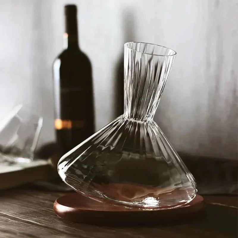 Kalsten | Crystal Glass Rotating Wine Decanter 1L