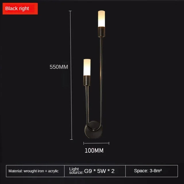 Modern Gold LED Wall Light – Nordic Sconce for Living Room, Bedroom, Kitchen, and Hallway Décor | Kalsten