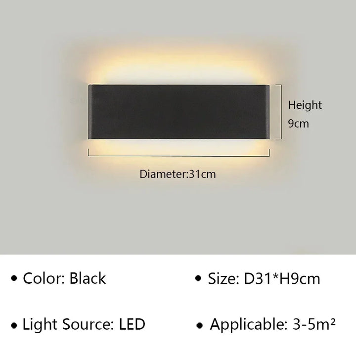 Kalsten | LumiEra Modern LED Wall Lamp | Stylish Design | Warm White Light for Bedroom, Hallway & Bathroom
