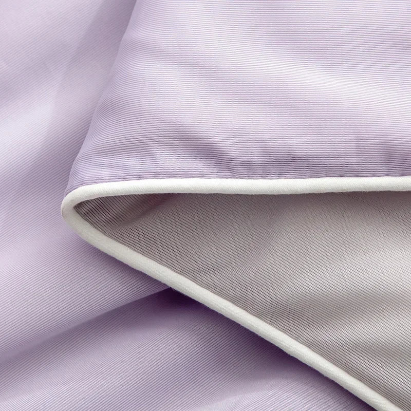 Air Condition Summer Comforter — Pure Color Ice Silk Cooling Blanket, Lightweight & Smooth Twin/King Size Quilt | Kalsten