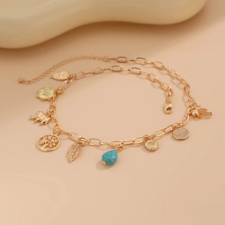 Kalsten | Paperclip Tropical Charm Necklace