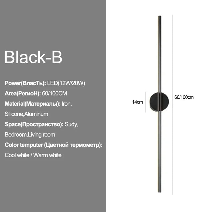 Modern LED Wall Lamp – Sleek Up & Down Light Fixture for Bedroom, Living Room, and Corridor | Kalsten