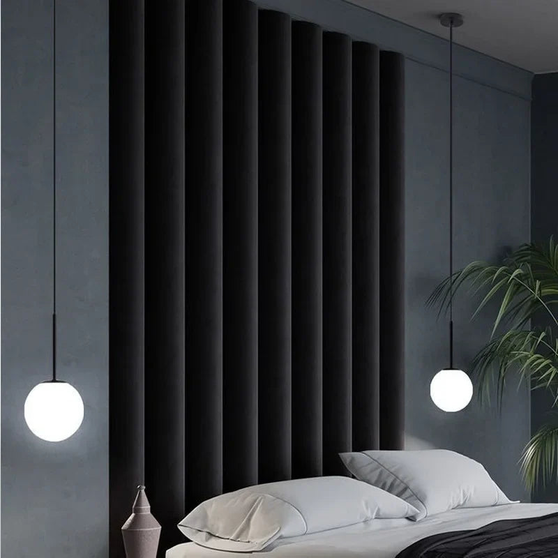 Modern Glass Ball Pendant Light – Decorative Nordic Fixture for Dining Room, Bedroom, and Bar | Kalsten