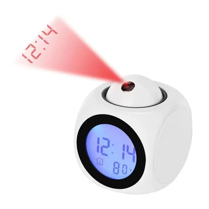 AlarmBeam Projection Alarm Clock with Temperature and Dual Alarm – LED Display | Kalsten