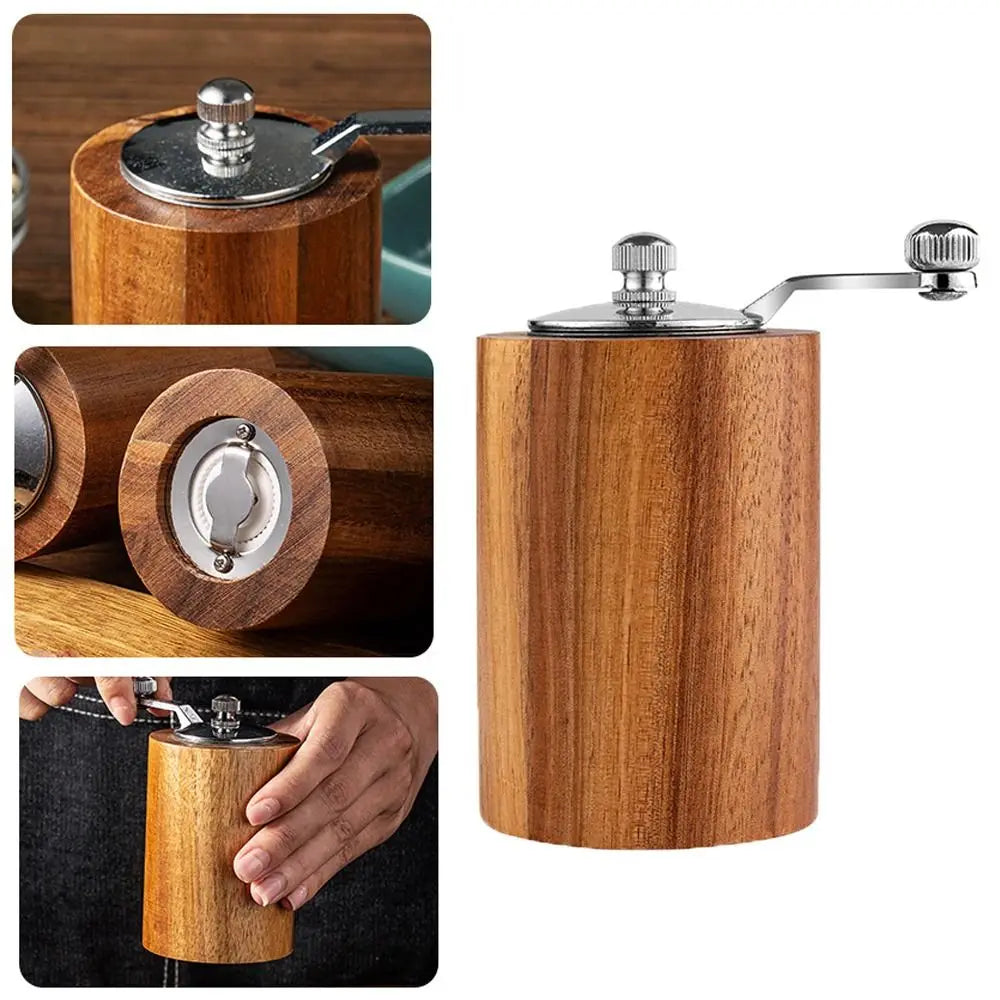 Kalsten | Luxury set of manual salt and pepper mills made of wood