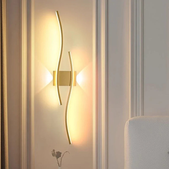Modern Minimalist LED Strip Wall Lamp – Dimmable Wall Sconce for Living Room, Bedroom, Restaurant, and Bathroom | Kalsten