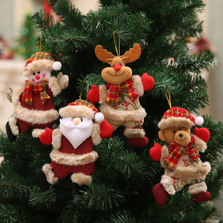 Christmas Tree Ornament Set – Christmas Decoration with Santa Claus, Reindeer, and Snowman | Kalsten