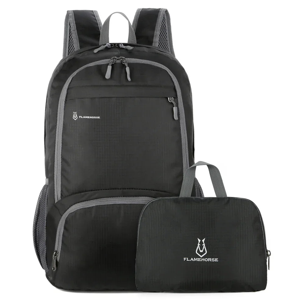Kalsten | TrekVita Foldable Backpack | Ultralight & Waterproof | 31×14×47 cm | Outdoor & Travel Backpack for Men & Women