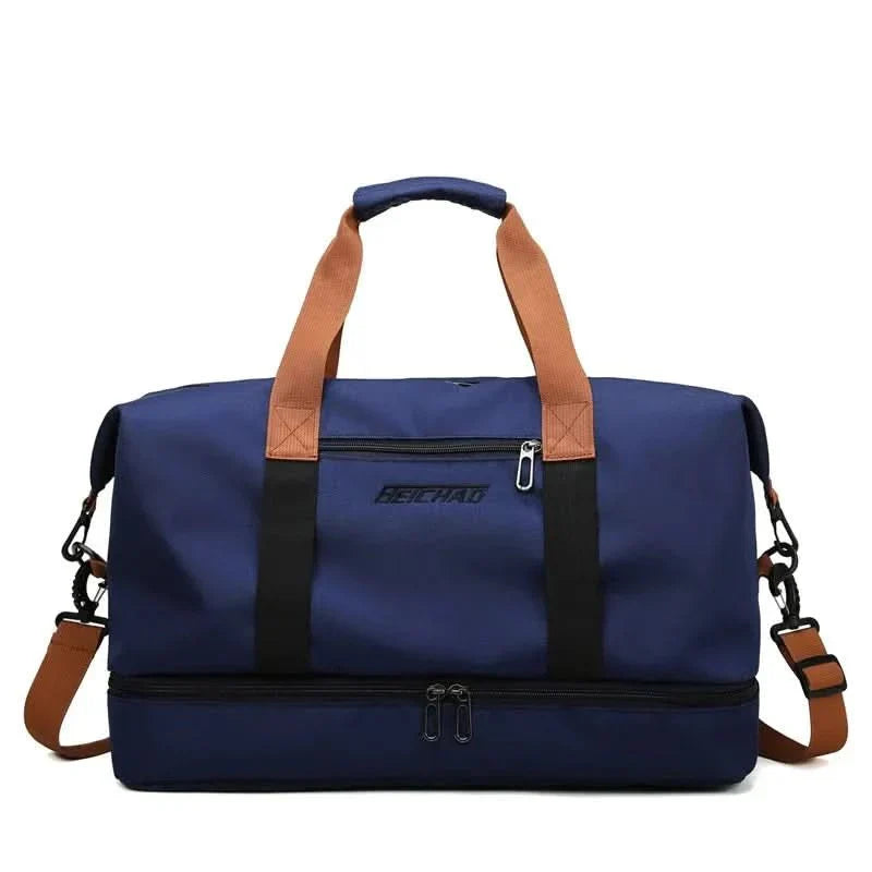 Kalsten | Portable fitness bag with shoe compartment and wet dry separator bag for active travelling