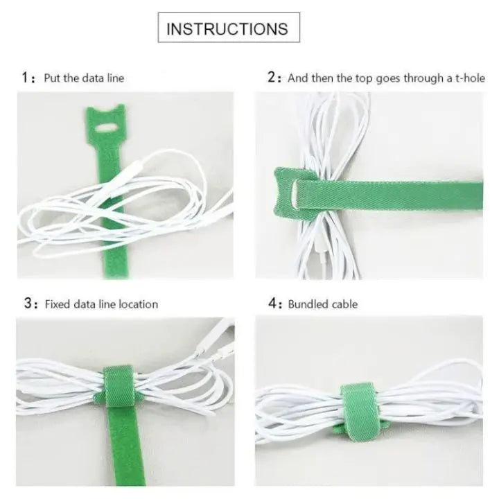 Kalsten | Self-adhesive & Reusable Cable Organizer (50 pieces)