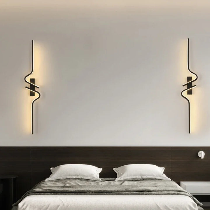 Modern Minimalist Strip Led Wall Light Bedroom Lights For Bedside Wall Sconce Led Light Living Room TV Sofa Background Wall Lamp | Kalsten