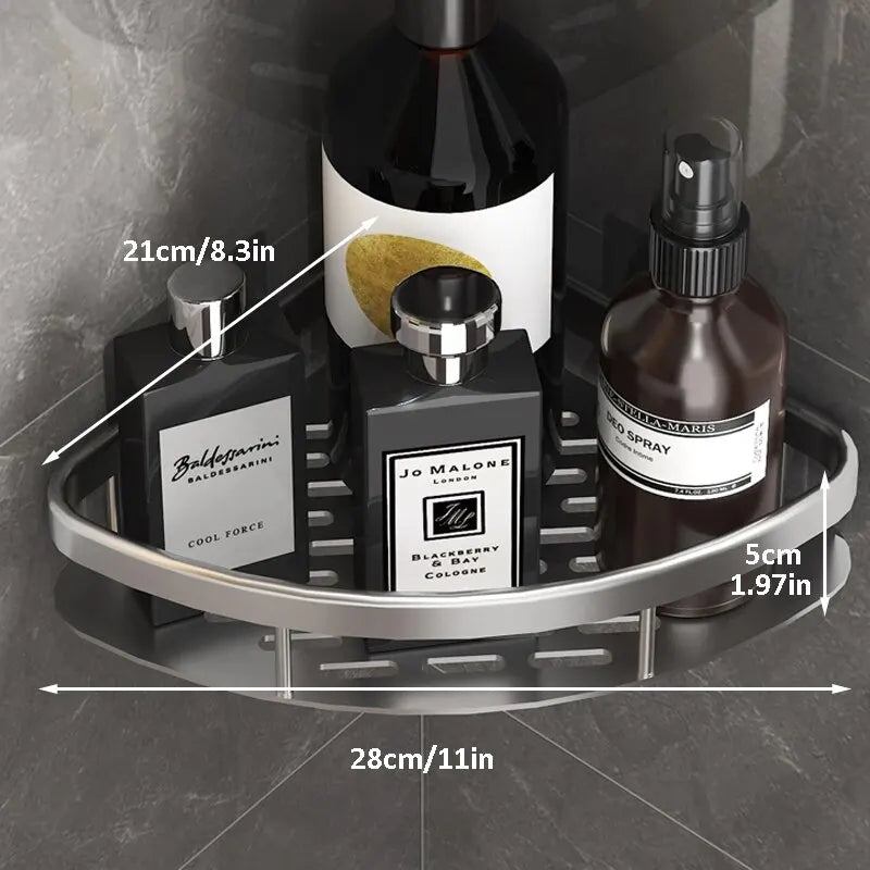Wall-Mounted Bathroom Corner Shelf