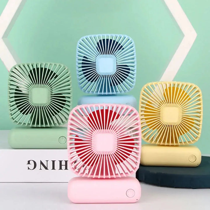 Mini Handheld USB Fan: Portable Three-Speed Cooling for Car, Home, Office, and Outdoor Use - Quiet and Simple Design | Kalsten