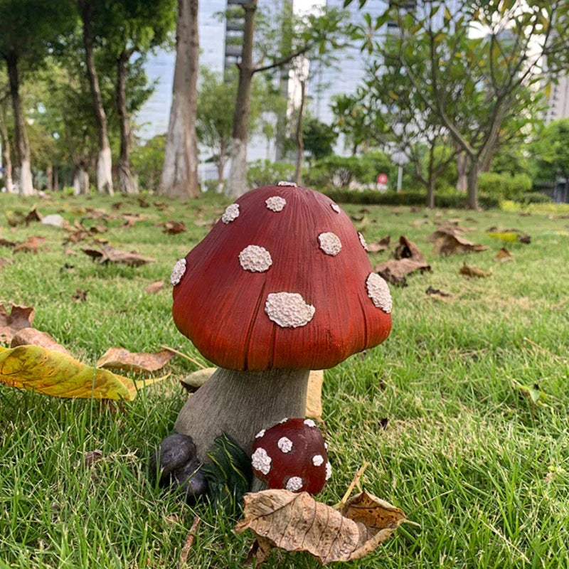 Outdoor Fairy Mushroom Resin Garden Decor | Kalsten