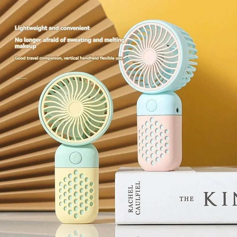 2024 New Cartoon Handheld Charging Fan - Cute and Portable Mini USB Pocket Fan for Students | Kalsten