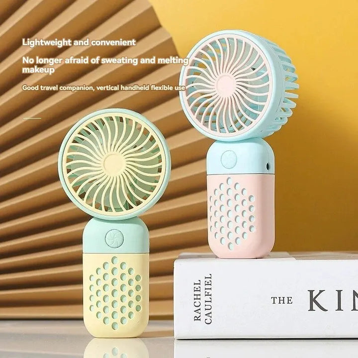 2024 New Cartoon Handheld Charging Fan - Cute and Portable Mini USB Pocket Fan for Students | Kalsten