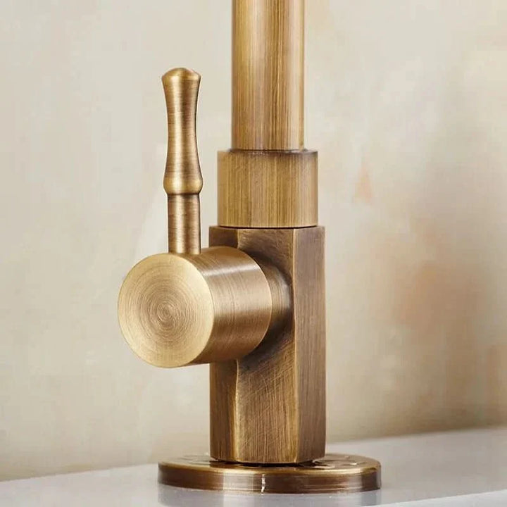 Kalsten | Antique brass swan neck tap for kitchen