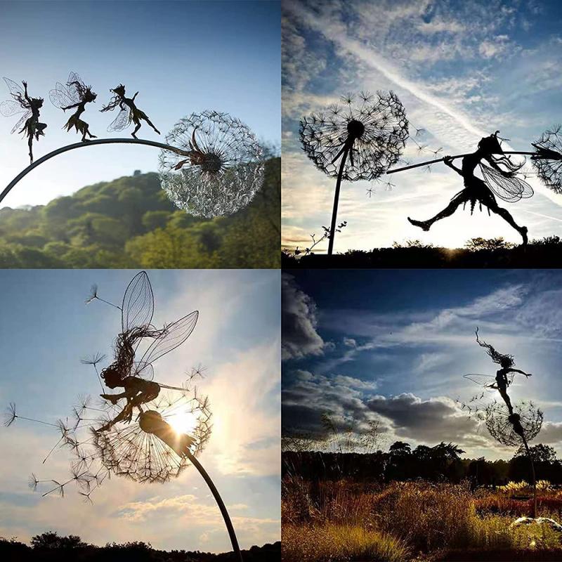 Kalsten | Fairies on a Milk Thread Art Sculpture