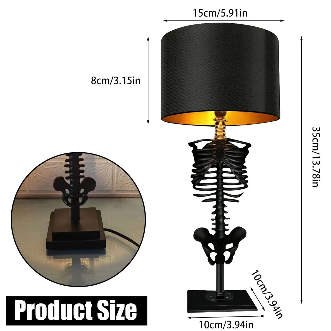 Gothic Skeleton Table Lamp – Handmade and Mysterious Design Kalsten