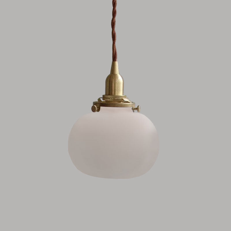 Pendant Light Glass 5.1 in Adjustable Living Room Bedroom Bathroom Hanging Ceiling Lamp Retro Style | Kalsten