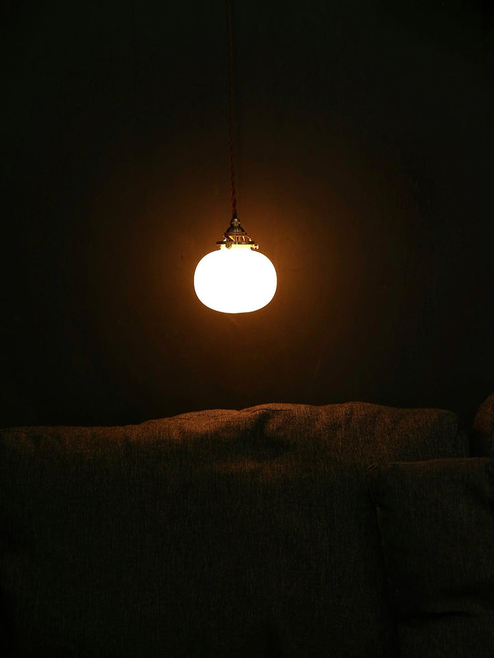 Pendant Light Glass 5.1 in Adjustable Living Room Bedroom Bathroom Hanging Ceiling Lamp Retro Style | Kalsten