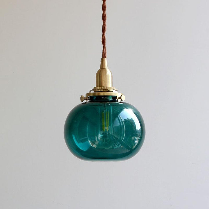 Pendant Light Glass 5.1 in Adjustable Living Room Bedroom Bathroom Hanging Ceiling Lamp Retro Style | Kalsten