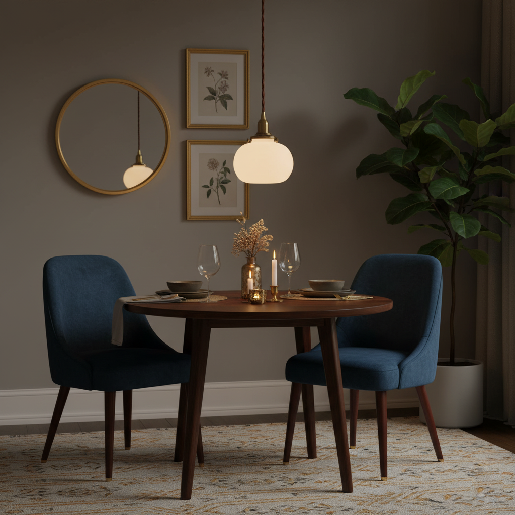 Pendant Light Glass 5.1 in Adjustable Living Room Bedroom Bathroom Hanging Ceiling Lamp Retro Style | Kalsten