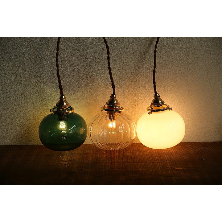 Pendant Light Glass 5.1 in Adjustable Living Room Bedroom Bathroom Hanging Ceiling Lamp Retro Style | Kalsten