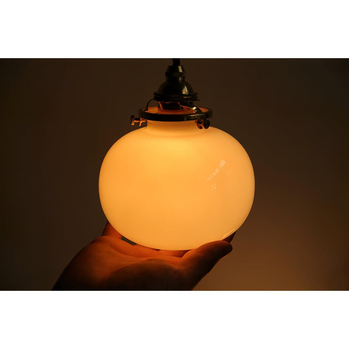 Pendant Light Glass 5.1 in Adjustable Living Room Bedroom Bathroom Hanging Ceiling Lamp Retro Style | Kalsten