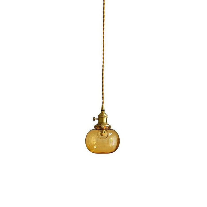 Pendant Light Glass 5.1 in Adjustable Living Room Bedroom Bathroom Hanging Ceiling Lamp Retro Style | Kalsten