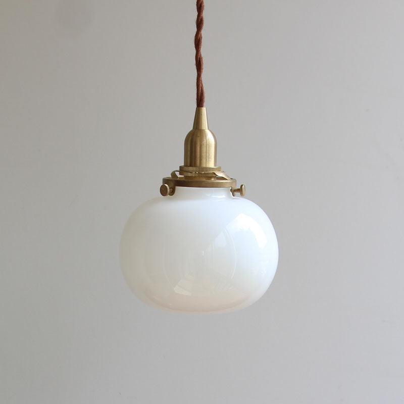 Pendant Light Glass 5.1 in Adjustable Living Room Bedroom Bathroom Hanging Ceiling Lamp Retro Style | Kalsten