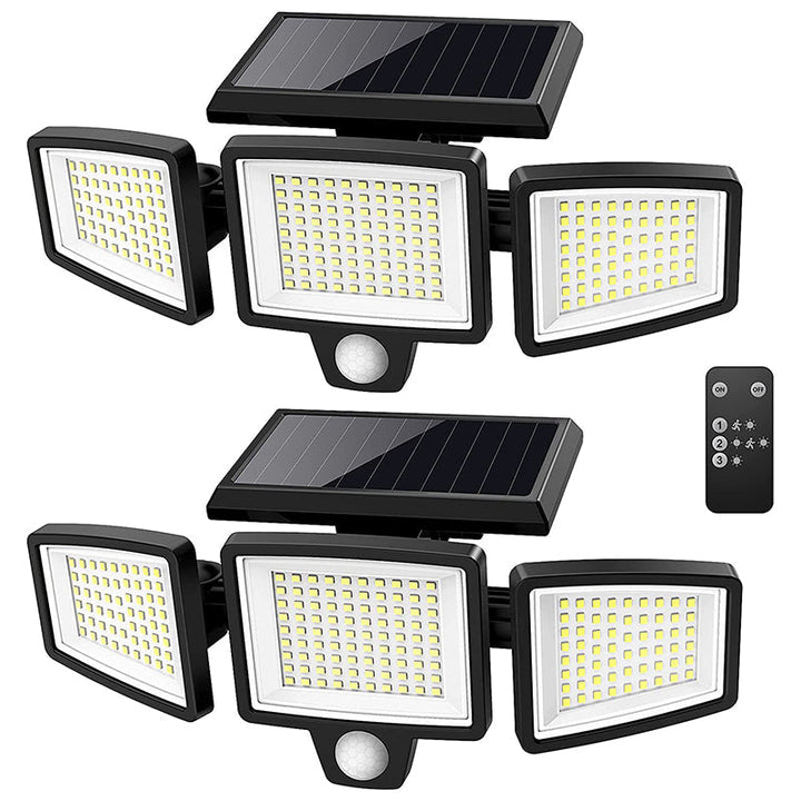Solar-powered security light with motion detector – LED outdoor spotlight for home and garden | Kalsten